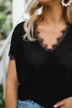 Tops & T-shirts-EASY-CLOTHES T-shirt Soho - noirEasy Clothes Noir