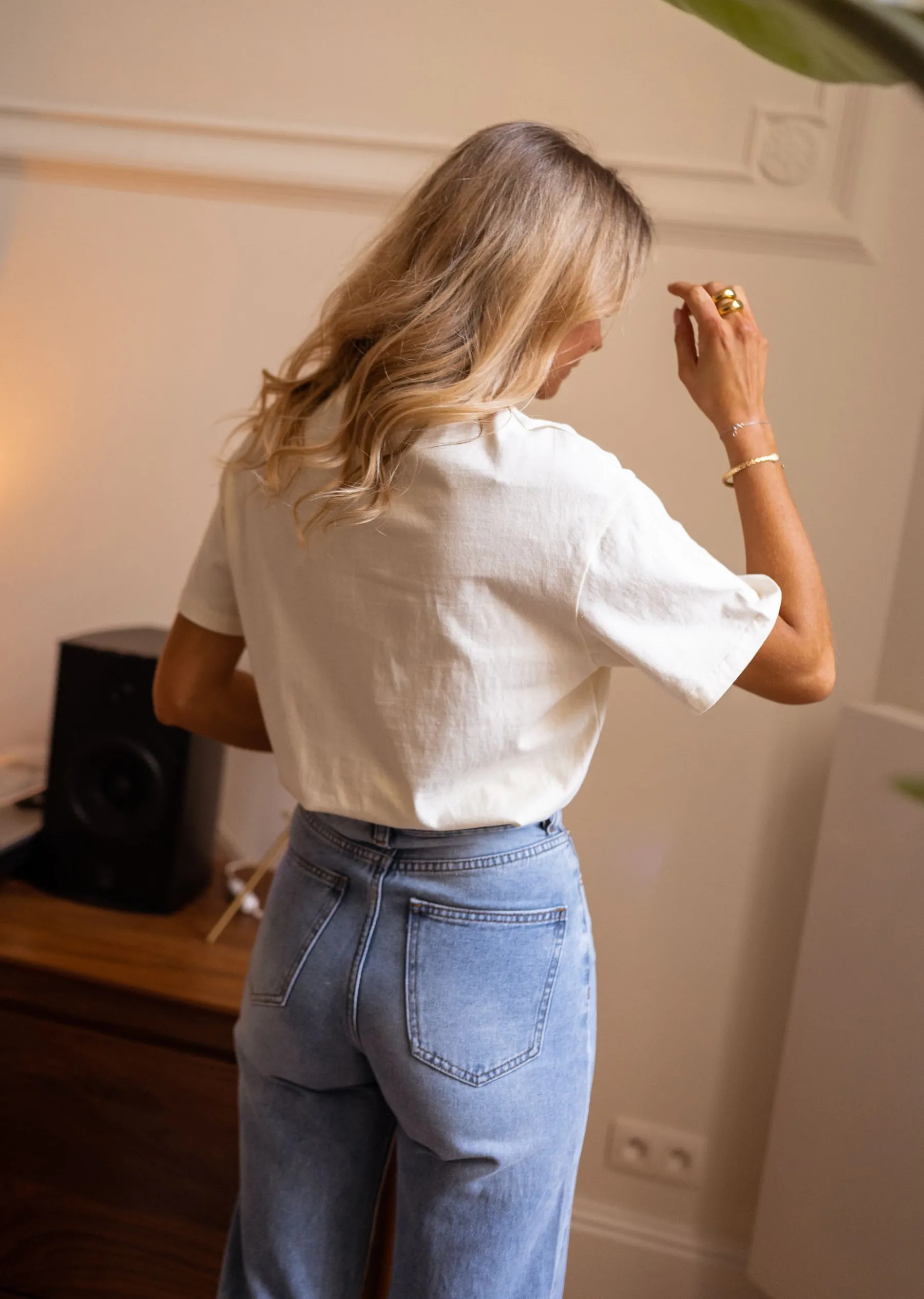 Tops & T-shirts-EASY-CLOTHES T-shirt Sydney - jaune pâleEasy Clothes Jaune pâle