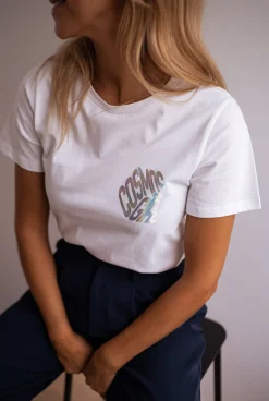 Tops & T-shirts-EASY-CLOTHES T-shirt-Cosmos-blancEasy Clothes       
